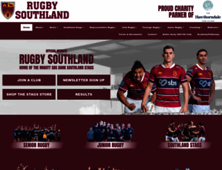 rugbysouthland.co.nz screenshot