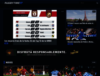 rugbytime.com screenshot
