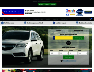 rugbytyrescentre.co.uk screenshot