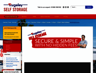 rugeleyselfstorage.co.uk screenshot