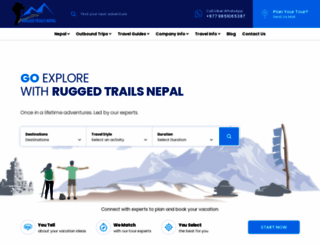 ruggedtrailsnepal.com screenshot