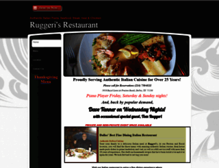 ruggerisrestaurant.com screenshot
