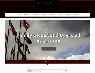 ruggierofuneralhome.com screenshot