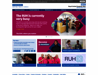ruh.nhs.uk screenshot
