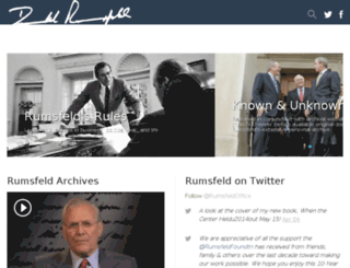 rumsfeld.com screenshot