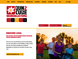 run2cure.org.au screenshot