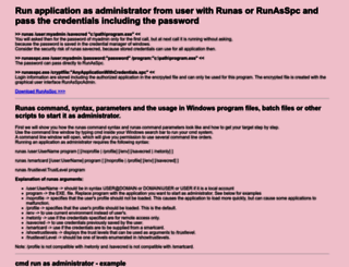 runasspc.com screenshot