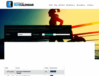 runcalendar.com.au screenshot