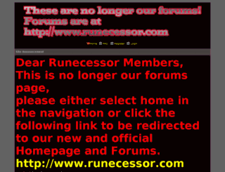 runecessor.forumbuild.com screenshot