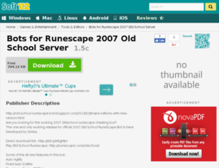 runescape-old-school-2007-server-bot.soft112.com screenshot