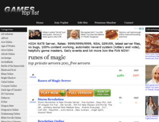 runesofmagicservers.net screenshot