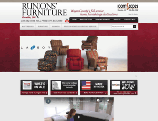 runionsfurniture.com screenshot