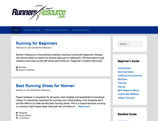 runnersresource.com screenshot