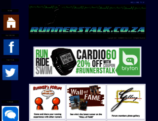 runnerstalk.co.za screenshot