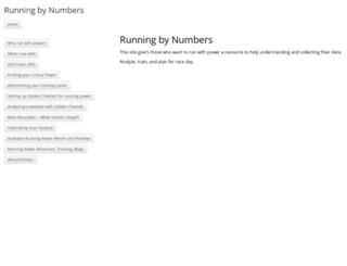runningbynumbers.com screenshot
