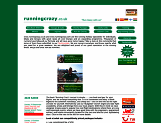 runningcrazy.co.uk screenshot