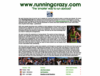runningcrazy.com screenshot