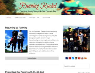 runningrachel.com screenshot
