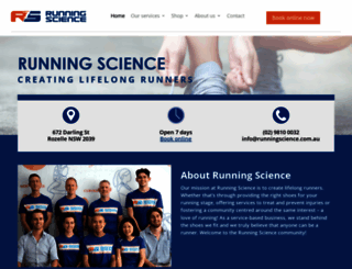 runningscience.com.au screenshot