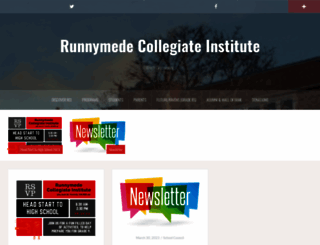 runnymedecollegiate.com screenshot