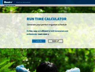 runtime.hunterindustries.com screenshot