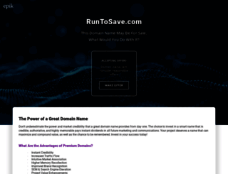 runtosave.com screenshot