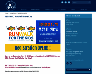 runwalkforthekids.org screenshot