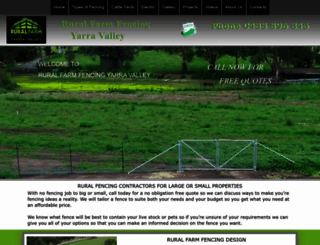 ruralfarmfencing.com.au screenshot