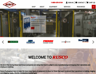 ruscopackaging.com screenshot