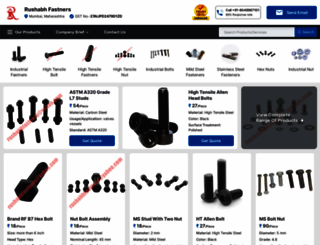 rushabhfastners.in screenshot