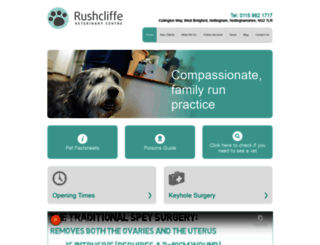 rushcliffevets.co.uk screenshot