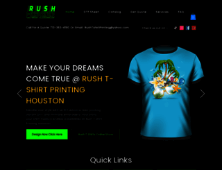 rushcustomtshirts.com screenshot
