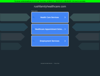 rushfamilyhealthcare.com screenshot