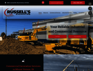 russell-excavating.com screenshot