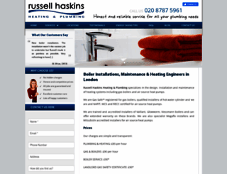 russellhaskinsplumbing.co.uk screenshot