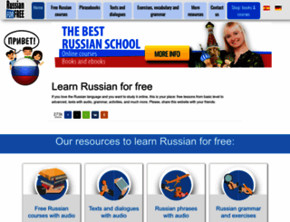 russianforfree.com screenshot