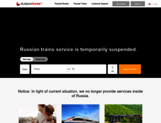 russiantrains.com screenshot