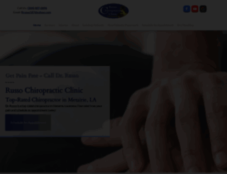 russochiropractic.com screenshot