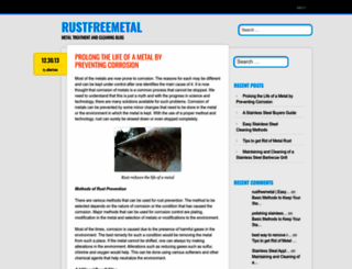 rustfreemetal.wordpress.com screenshot