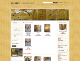 rusticcreationsonline.com screenshot