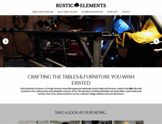 rusticelementsfurniture.com screenshot