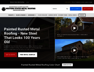 rusticmetalroofing.com screenshot