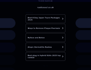 rusticsoul.co.uk screenshot