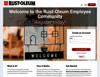 rustoleumcommunity.chaordix.com screenshot