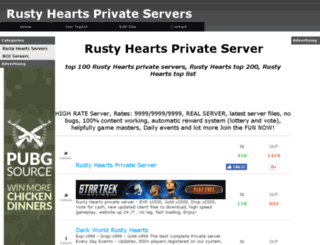 rustyheartsservers.net screenshot