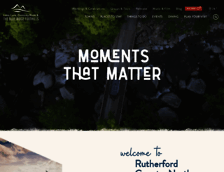 rutherfordtourism.com screenshot