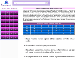 ruyadanegormek.com screenshot