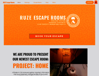 ruzeescaperooms.com screenshot