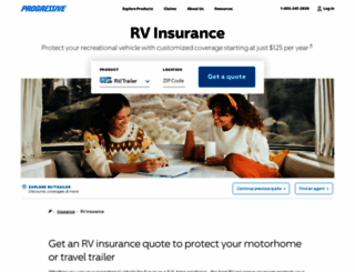 rv.progressive.com screenshot