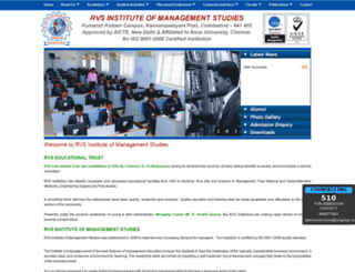 rvsim.ac.in screenshot